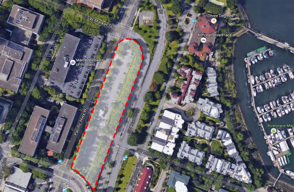 Aerial Photo of Proposed Market Location