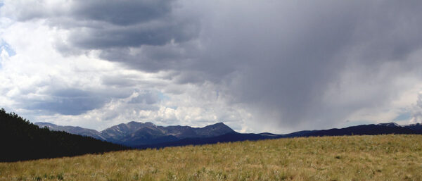 Stormy weather over the Rockies