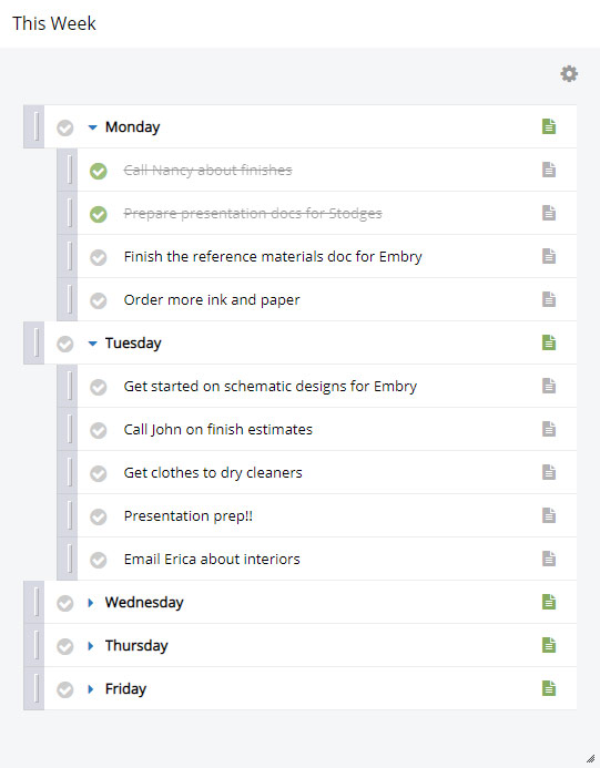 Vimsio todo lists that allow nesting.
